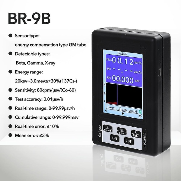BR-9B håndholdt elektromagnetisk strålingsdetektor