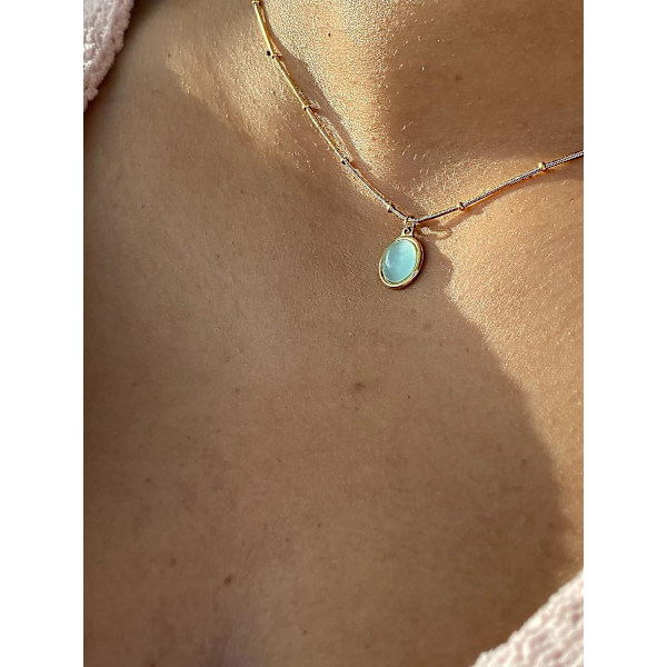Htooo Kvinders Halskæde, charme 18k Forgyldt Rustfrit Stål Slangekæde Smykker Bling Drop Vedhæng Choker Halskæder Til Piger