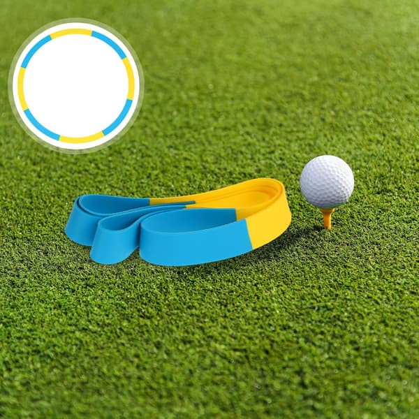 Golf Putting Circle Trainer Silikone Målring til Indendørs og Udendørs Træning