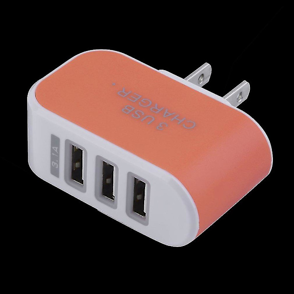 5V/3.1A Universal Vegglader med Tre USB-Porter