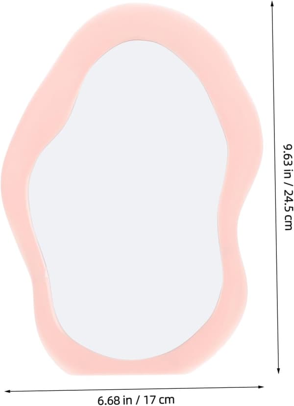 Vertikal upphängd sminkspegel Bordspegel och bärbar design