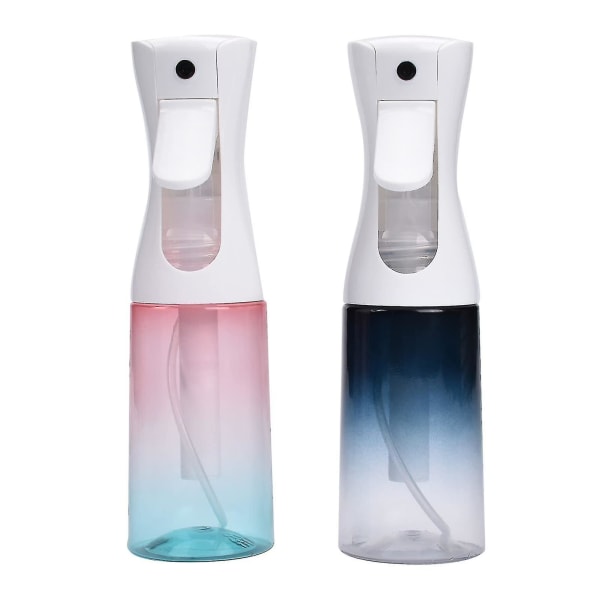 Hårsprayflaskor, 2 förpackningar kontinuerlig vattenmister sprayflaska tom för hårstyling, vattenflaska (shikai)-yuhao