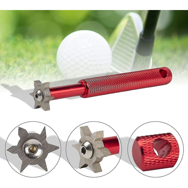 Golf Club Sharpener 6 Heads Cleaner Re-rilleværktøj