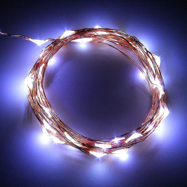 5m 50LED Lysstreng Fairy Light Batteri Julefest Dekoration