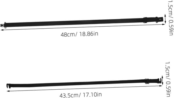 Justerbare sløyfestroppforlengere med allsidig bruk og solid design, 20 stk. elastisk polyestermateriale