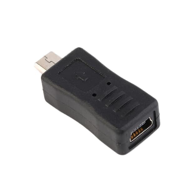 USB 2.0 Mini A 5P Hanplugg till Micro B 5P Honkontakt Adapter