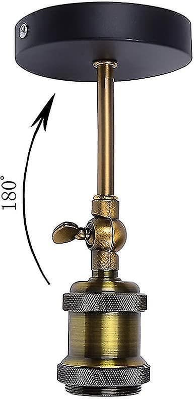 Retro Messing Vægskinne Justerbar Sconce E27 Sokkel