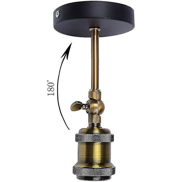 Retro Vägglampa i Mässing Justerbar Sconce E27 Sockel