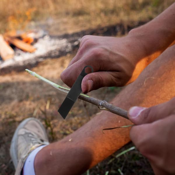 10 st. skrapset i rostfritt stål för att starta eld vid camping