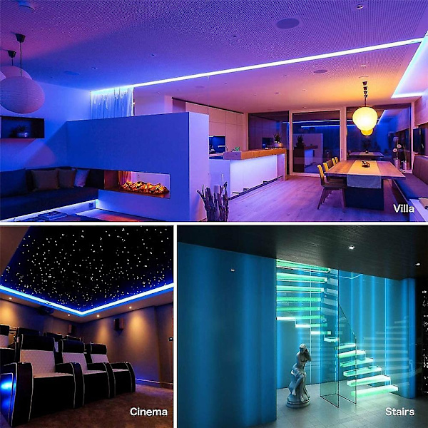 LED-lysstripe 10m 32.8ft RGB Farge Vanntett SMD 505