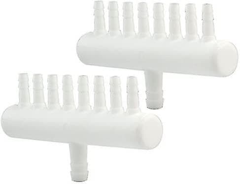 Akvarium Slangeutløpsrør Luftlinje Rørkoblinger Akvarium Slangekoblinger Filter Hvit