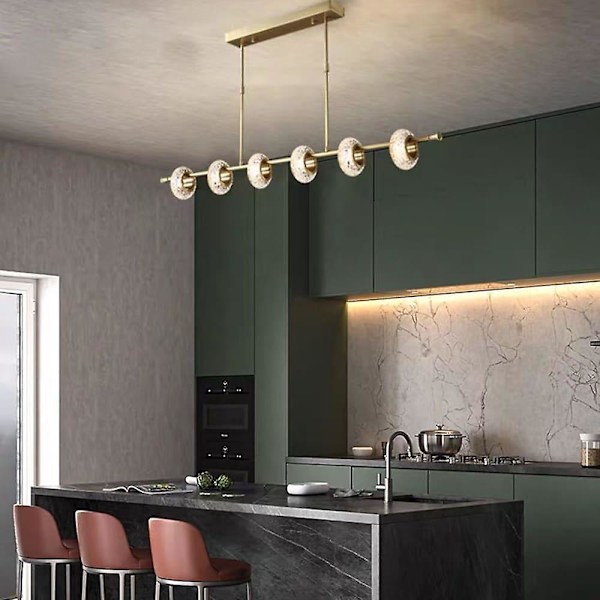 97cm Premium Pendellampe Krystal Guld Ring Ø-lampe Luksus