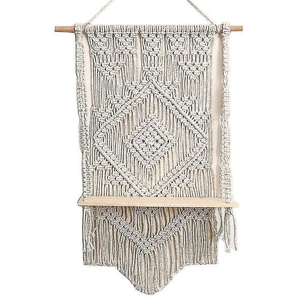 65x50cm Seinävaatekasvihylly Makrame Seinätaide Boho