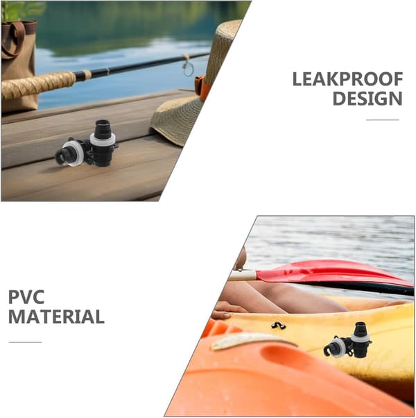 4 stk. luftpumpeadapter til oppustelig paddleboard, kajak, jolle luftventilforbindelse