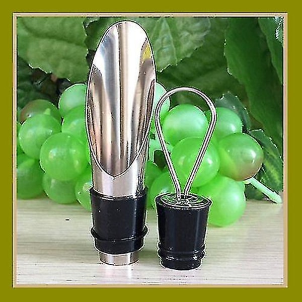 5-pak - Konisk Design - Vinflasker - Propp Skaper Tetning - Holder Vin Frisk