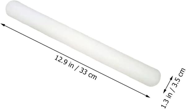 Non-Stick Dumpling Kjevle 3.5x33cm, Lang Kjevle i Tre