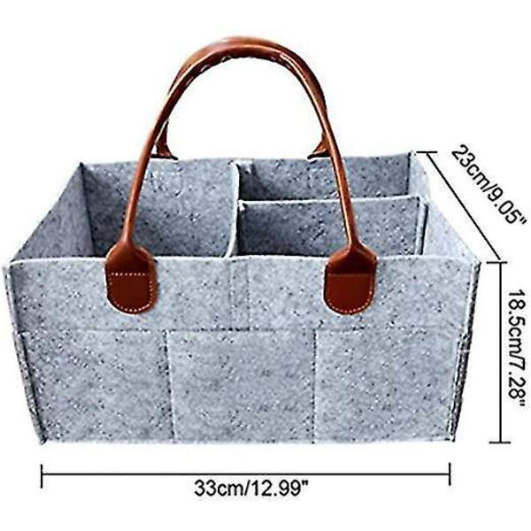 Baby Bleie Caddy Opbevaring Organizer Tote Stor Kapacitet