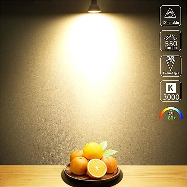 20 kpl 6W Spottivalo Raide LED-valo 600lm GU10 MR16 6 LED-helmeä