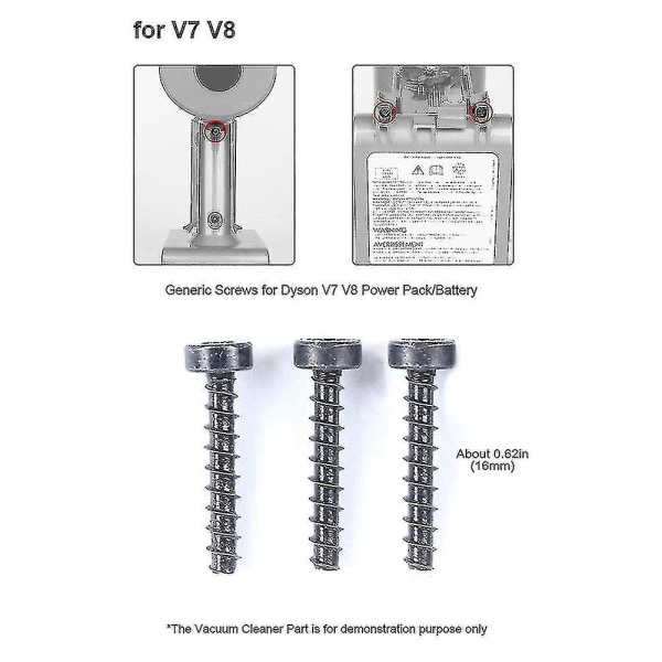 Universalskruer For V6 V7 V8 V10 V11 Støvsugerpakke/batteri Sv09 Sv10 Sv11 Sv12 Sv14 A