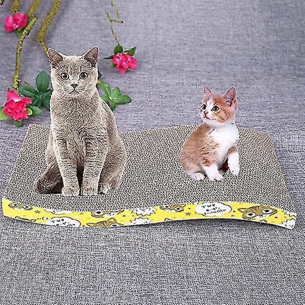 Dubbelsidig korrugerad Pet Scratching Bed Cat Mat