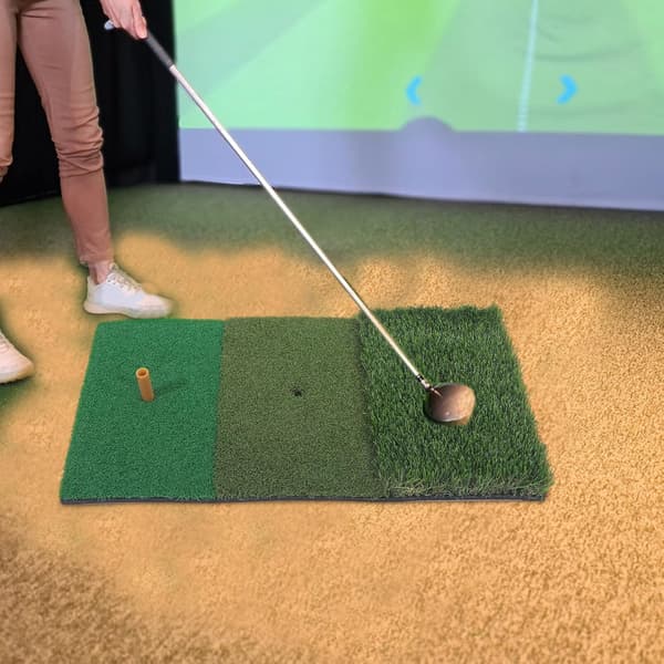 Golf Träningsmatta Inomhus Golfgräsmatta Swingmatta för Puttning Tränings Tee-hållare