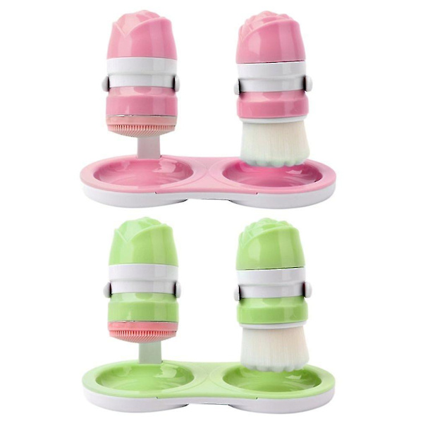 150g Ansiktsborste Twins Ansiktsrengöring Silikon Gel 2 Färger