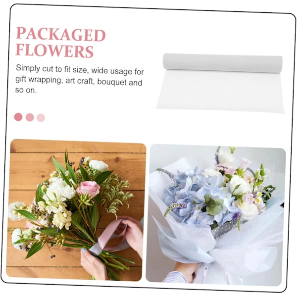 Florist Förpackningsärmar Blomsterförpackning Gasväv Bukett Omslagspapper Blomma Omslagsnät Gör-det-själv Bukett Omslagsmaterial