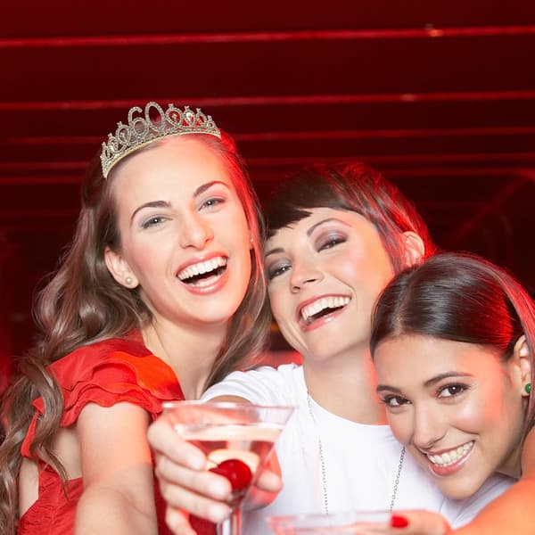 Bursdagskronesett Rhinestone Tiara Skjerf for kvinner, elegant legering og polyester, behagelig å ha på