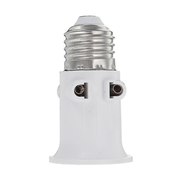 E27 Glödlampans Adapter - Lampfot Bas (2 st - vit)
