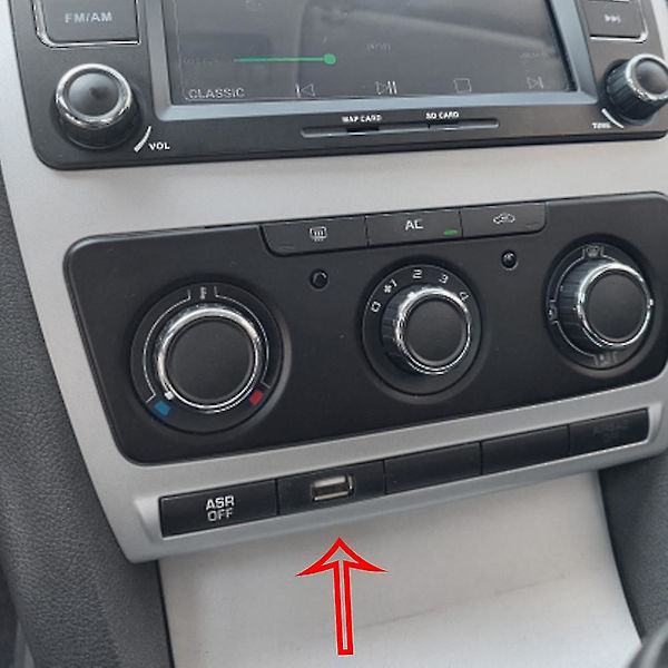 Bil Rcd510 Rcd315 CD-växlare Usb-gränssnittsadapter Ljud 4-polig Kontaktkabel För 2011 Octavia 2007