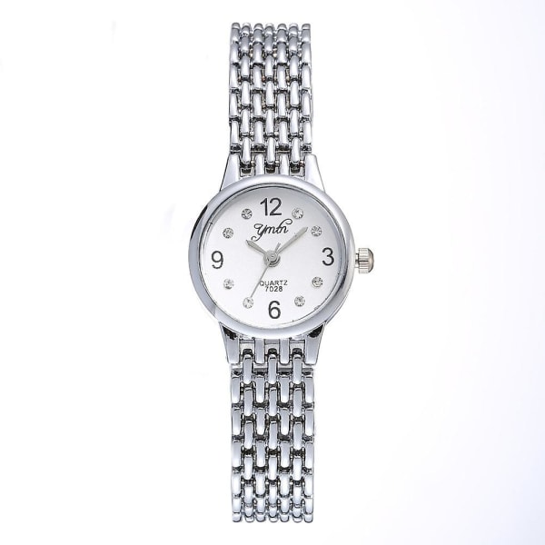 Simple Alloy Set Watch Fashion Dame Watch Women's Quartz Watch One Piece Silver