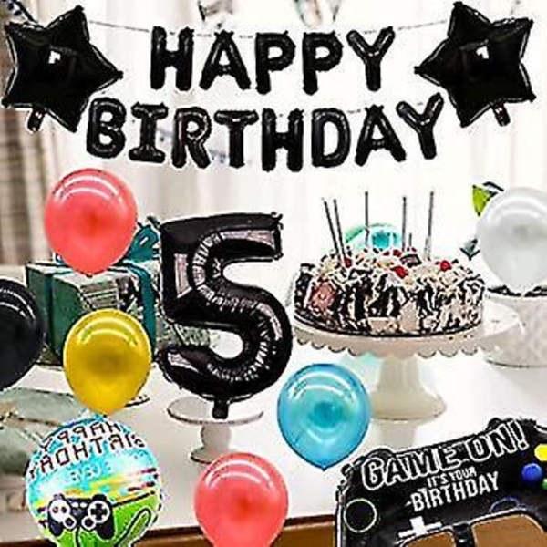 Videospill Bursdagsfest Tilbehørsett Barn 27 stk Ballonger