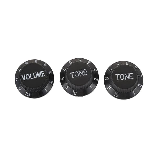 3-lagers Svart 11-håls SSS Gitarr Pickguard Strat Bakplatta Kåpor Knoppar Guitarra Tips Gitarrdelar