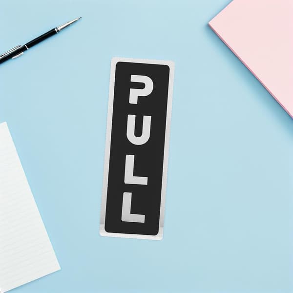 2 kpl Push Pull -kylttejä lasioville Akryyliset yritysovikyltit Push Pull -tarrat