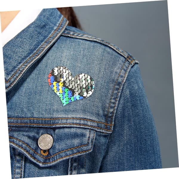 Sensoriskt vändbart paljettyg DIY-material Dubbelsidigt vändbart glitterpaljettyg