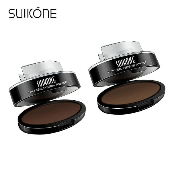Suikone 7,5g Eye Makeup Eyebrow Enhancer Stamp Powder