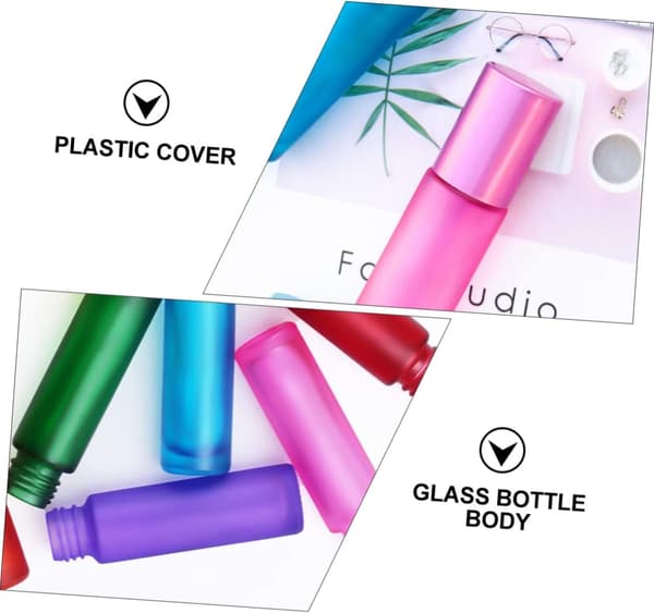 Glasrulleflasker 10 ml Små kompakte parfumepåfyldningsflasker