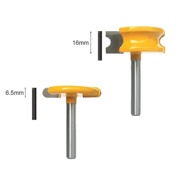 2-pack 1/4'' Skaft Kanotflöjt Pärlfräsar Set