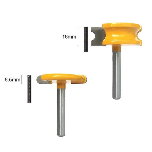 2 stk 1/4'' Skaft Kano Fløyte Bead Router Bits Trebearbeiding