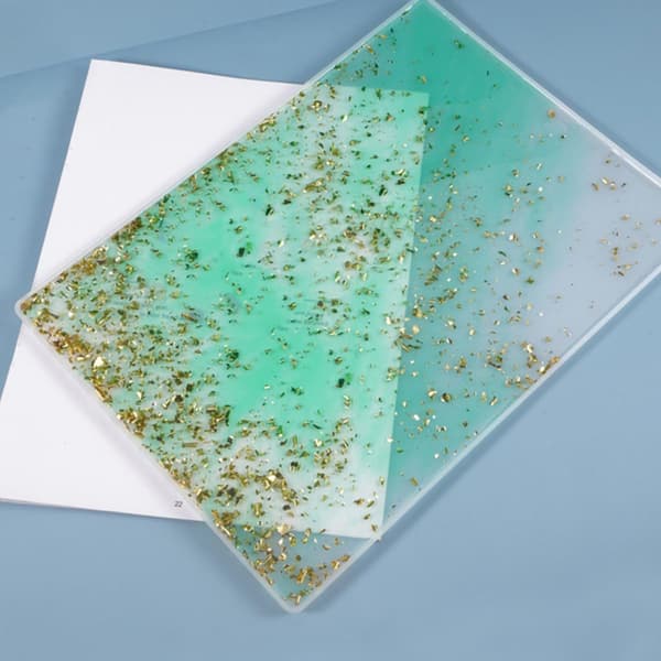 2 stk DIY silikonformsett for bordunderlag og skrivebrett Nyhet bordbrikke og brettform