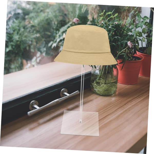 Akryl Hat Display Stand Rund Baseball Cap Organizer Pladsbesparende Bordholder til Skab Soveværelse Kommode