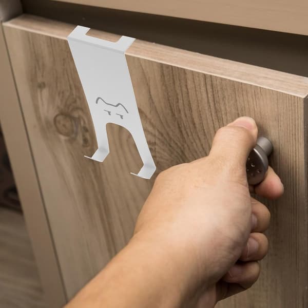 Dörrkrokar Kattdesign Stansfri Förvaringshängare i Järn och Stål