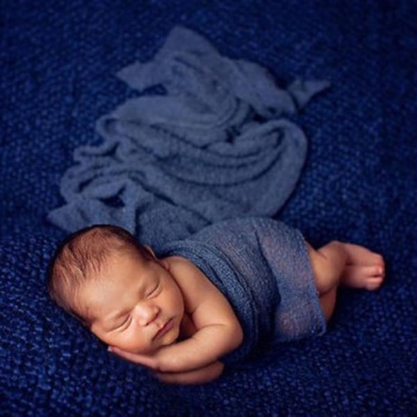 Nyfødt baby fotografi rekvisitter Teppe Stretch Strikke Wraps