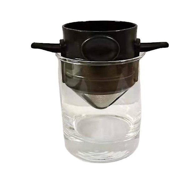 Kaffedroppfilter Dubbelskärmsfilter (svart) (1 st)