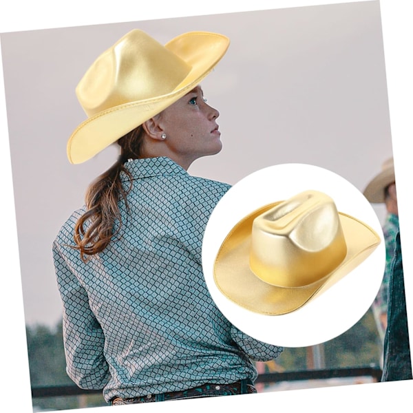 Eva Cowboyhatt Herrhatt för Män Hooey Hattar för Män Justerbar Hatt Gyllene