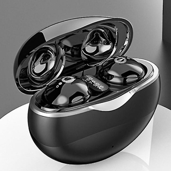 Nytt 8m Mini Bluetooth Headset 5.3 Invisible Earbuds Trådlösa hörlurar Tws Sport Noise Reduction In-ear Musical Home Headset Black