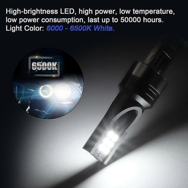 H1 LED-strålkastarlampor konverteringssats 100W 14000lm 6500K