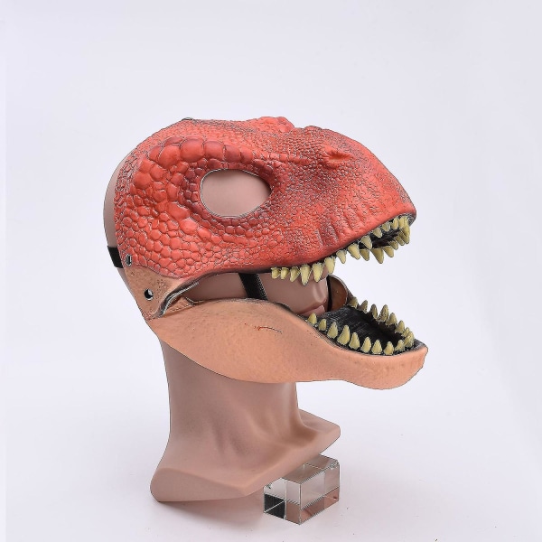 Latex dinosaur maske iøjnefaldende åbning Moving kæbe
