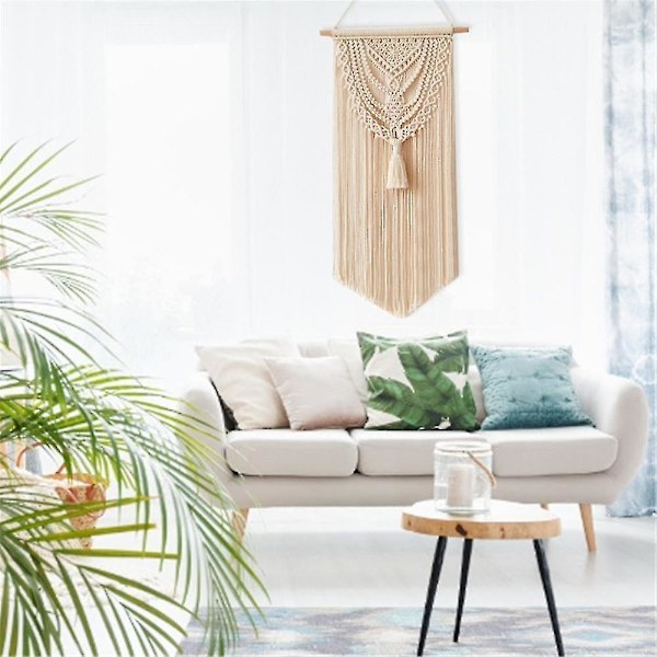 40x75cm Makramé Handvävd Väggbonad Boho Chic Väggdekoration
