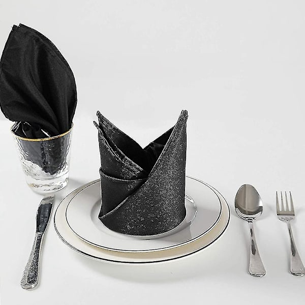 12 stk. Servietter i Vandvaskbart Nylon til Restaurant Banket